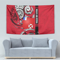 Wallis And Futuna Tapestry Tribal Polynesian Tattoo Flag Motif