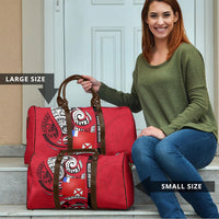 Wallis And Futuna Travel Bag Tribal Polynesian Tattoo Flag Motif