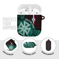Wallis And Futuna AirPods Case Tribal Polynesian Tattoo Heritage Cross Flag
