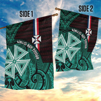 Wallis And Futuna Garden Flag Tribal Polynesian Tattoo Heritage Cross Flag