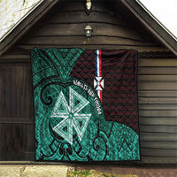 Wallis And Futuna Quilt Tribal Polynesian Tattoo Heritage Cross Flag