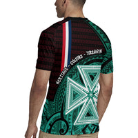 Wallis And Futuna Rugby Jersey Tribal Polynesian Tattoo Heritage Cross Flag