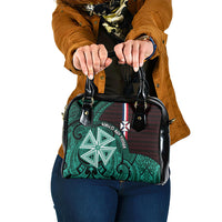 Wallis And Futuna Shoulder Handbag Tribal Polynesian Tattoo Heritage Cross Flag