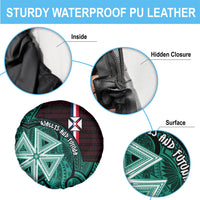 Wallis And Futuna Spare Tire Cover Tribal Polynesian Tattoo Heritage Cross Flag