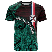 Wallis And Futuna T Shirt Tribal Polynesian Tattoo Heritage Cross Flag