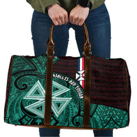 Wallis And Futuna Travel Bag Tribal Polynesian Tattoo Heritage Cross Flag