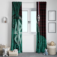 Wallis And Futuna Window Curtain Tribal Polynesian Tattoo Heritage Cross Flag