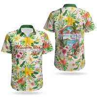 Hawaiian Piko Threads Of Paradise Aloha Couples Matching Short Sleeve Bodycon Dress and Hawaiian Shirt Tropical Hibiscus Plumeria TS04 - Polynesian Pride