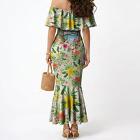 Hawaiian Piko Threads Of Paradise Aloha Mermaid Dress Tropical Hibiscus Plumeria TS04 - Polynesian Pride