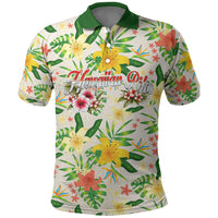 Hawaiian Piko Threads Of Paradise Aloha Polo Shirt Tropical Hibiscus Plumeria
