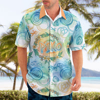 Hawaiian Piko Cultural Pride Aloha Hawaiian Shirt Watercolor Spiral Art - Tropical Plumeria Lei Garland TS04 - Polynesian Pride