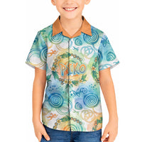 Hawaiian Piko Cultural Pride Aloha Hawaiian Shirt Watercolor Spiral Art - Tropical Plumeria Lei Garland TS04 - Polynesian Pride