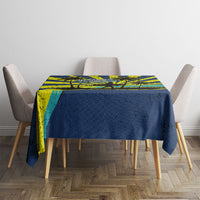 Waimanalo Oahu Hawaii Surfing Tablecloth Tropical Beach Retro Sunburst Surfboard