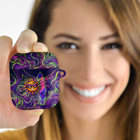 Waimanalo Hawaii Sun Rabbit AirPods Case Psychedelic Trippy Neon Swirl Graphic