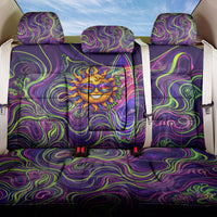 Waimanalo Hawaii Sun Rabbit Back Car Seat Cover Psychedelic Trippy Neon Swirl Graphic