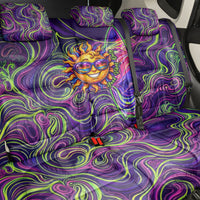 Waimanalo Hawaii Sun Rabbit Back Car Seat Cover Psychedelic Trippy Neon Swirl Graphic