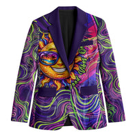 Waimanalo Hawaii Sun Rabbit Blazer Psychedelic Trippy Neon Swirl Graphic