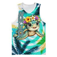 Hawaii Waimanalo Sea Turtle Basketball Jersey Cute Tropical Beach Aloha Spirit Cartoon