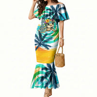 Hawaii Waimanalo Sea Turtle Mermaid Dress Cute Tropical Beach Aloha Spirit Cartoon