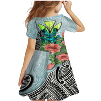 Polynesian Hawaii Family Matching Mermaid Dress and Hawaiian Shirt Kanaka with Crab Tribal tattoo TS04 - Polynesian Pride