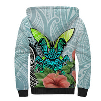 Polynesian Hawaii Sherpa Hoodie Kanaka with Crab Tribal tattoo TS04 - Polynesian Pride