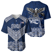 American Samoa Eagle Baseball Jersey Sea Turtle Traditional Polynesian Tribal Tattoo