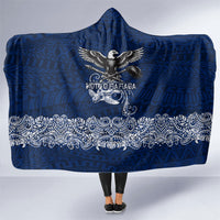 American Samoa Eagle Hooded Blanket Sea Turtle Traditional Polynesian Tribal Tattoo