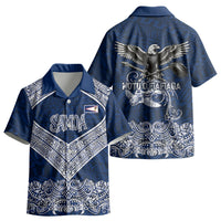 American Samoa Eagle Kid Hawaiian Shirt Sea Turtle Traditional Polynesian Tribal Tattoo