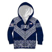 American Samoa Eagle Kid Hoodie Sea Turtle Traditional Polynesian Tribal Tattoo
