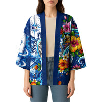 American Samoa Pago Pago Kimono Sea Turtle And Fruit Bat - Tropical Hibiscus Flowers Polynesian
