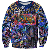 American Samoa Warrior Sweatshirt Polynesian Fruit Bat Talofa Urban Graffiti Street Art