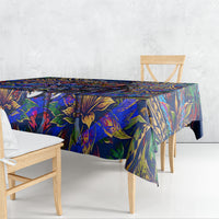American Samoa Warrior Tablecloth Polynesian Fruit Bat Talofa Urban Graffiti Street Art