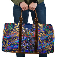 American Samoa Warrior Travel Bag Polynesian Fruit Bat Talofa Urban Graffiti Street Art