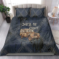 New Zealand She’ll Be Right Bedding Set NZ Slang No. 8 Wire Map Pattern TS04 - Polynesian Pride