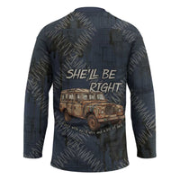 New Zealand She’ll Be Right Hockey Jersey NZ Slang No. 8 Wire Map Pattern