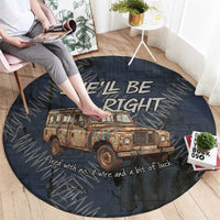 New Zealand She’ll Be Right Round Carpet NZ Slang No. 8 Wire Map Pattern TS04 - Polynesian Pride