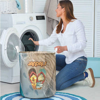 Kiwi Jandal Beach Life Laundry Basket New Zealand Flip Flops Ocean Wave Surf Style