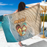 Kiwi Jandal Beach Life Sarong New Zealand Flip Flops Ocean Wave Surf Style