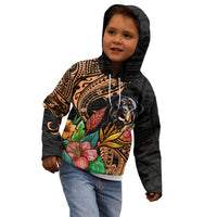Polynesian Rottweiler Kid Hoodie Polynesian Pattern And Rottweiler TS04 - Polynesian Pride