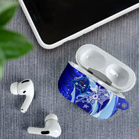 Chuuk Micronesian Roots AirPods Case Polynesian Tribal Pattern Hibiscus Flower And Stingray Art