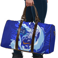 Chuuk Micronesian Roots Travel Bag Polynesian Tribal Pattern Hibiscus Flower And Stingray Art