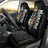 Kosrae Nautical Heritage Car Seat Cover Polynesian Tribal Anchor With Plumeria Tropical Art