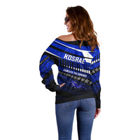 Kosrae Deep Sea Scuba Diving Off Shoulder Sweater Blue Hole Beneath The Surface Coral Reef Graphic Art