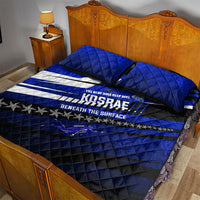 Kosrae Deep Sea Scuba Diving Quilt Bed Set Blue Hole Beneath The Surface Coral Reef Graphic Art