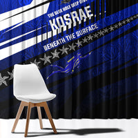 Kosrae Deep Sea Scuba Diving Window Curtain Blue Hole Beneath The Surface Coral Reef Graphic Art