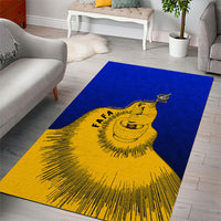 Kosrae Fafa Culinary Heritage Area Rug Kosraean Gold Taro Tradition Illustration With Coconut Leaves