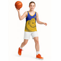 Kosrae Fafa Culinary Heritage Basketball Jersey Kosraean Gold Taro Tradition Illustration With Coconut Leaves