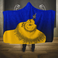 Kosrae Fafa Culinary Heritage Hooded Blanket Kosraean Gold Taro Tradition Illustration With Coconut Leaves