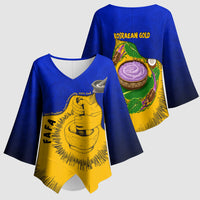 Kosrae Fafa Culinary Heritage Kimono Sleeve Blouse Kosraean Gold Taro Tradition Illustration With Coconut Leaves