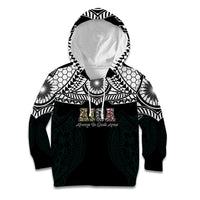 AIGA Always In Gods Arms Samoa Kid Hoodie Polynesian Tribal Tattoo Art Family Heritage Faith TS04 Hoodie Black White - Polynesian Pride